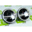 Светодиодные фары черные с линиями и LED кольцом повторителя поворотника и ДХО для ВАЗ 2101, 2102, Лада 4х4, Нива Легенд
