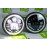 Светодиодные фары черные Шкалы с LED кольцом повторителя поворотника и ДХО для ВАЗ 2101, 2102, Лада 4х4, Нива Легенд