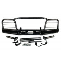 Бампер передний силовой N-Parts под лебедку с дугами для Лада 4х4, Нива Легенд