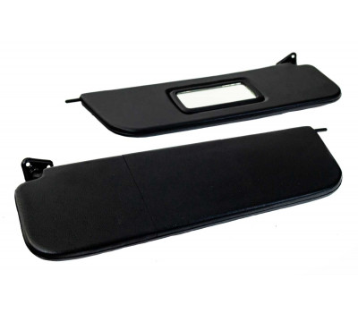 Черные солнцезащитные козырьки с зеркалом для ВАЗ 2101-2107