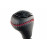 Ручка КПП с пыльником Sal-Man в стиле Весты с красной прострочкой и черной вставкой для Приора с кулисой (прямоугольный шток)