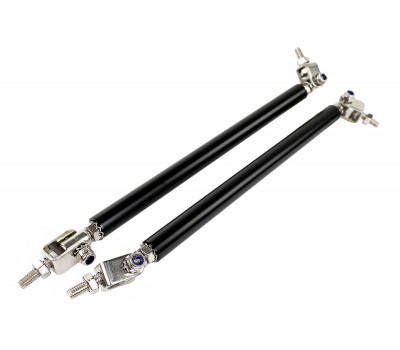 Универсальные черные регулируемые штанги Sal-Man 150мм для переднего бампера Лада, иномарок Универсальные черные регулируемые штанги Sal-Man 150мм для переднего бампера Лада, иномарок