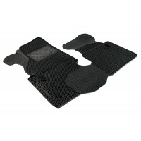 Салонные резиновые коврики AVTODRIVER соты с бортиком для Приора