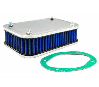 Воздушный фильтр нулевого сопротивления синий для карбюраторных ВАЗ 2101-2107, 2108-21099, 2110-2112, 2113-2115, 4х4 (Нива), Ока