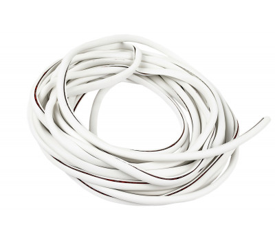 Уплотнитель кромок дверей и порогов Carius 7,5 метров белый со скотчем по внутренней части