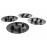 Черные колпаки Мини на штампованные диски (разболтовка 4х100) для Веста, Иксрей, Ларгус, Логан, Сандеро, Альмера