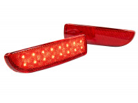 Двухрежимные (габариты и стоп-сигнал) светодиодные катафоты в задний бампер для Приора седан, хэтчбек