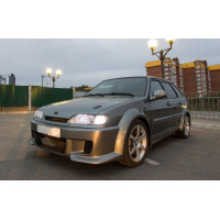 Передний бампер AVR Apex неокрашенный для ВАЗ 2113-2115