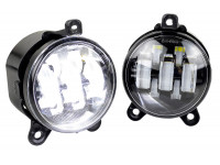 Диодные ПТФ Sal-Man 7 полос (ближний свет 60W и дальний 50W) 5800-5000lux для Приора, Нива 2123, ГАЗ Газель, Шевроле Нива с 2009 года