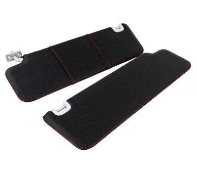 Козырьки солнцезащитные из экокожи с цветной строчкой для Лада 4х4 с 2020 года, Нива Легенд