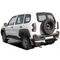 Защита заднего бампера ТехноСфера Уголки Люкс 63мм для Лада Нива Тревел Защита заднего бампера ТехноСфера Уголки Люкс 63мм для Лада Нива Тревел