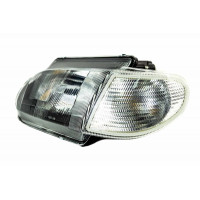 Передняя фара AL Black левая с белым поворотником для ВАЗ 2113-2115 Передняя фара AL Black левая с белым поворотником для ВАЗ 2113-2115