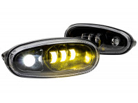 Двухрежимные светодиодные ПТФ Sal-Man 50W для Шевроле Ланос Двухрежимные светодиодные ПТФ Sal-Man 50W для Шевроле Ланос