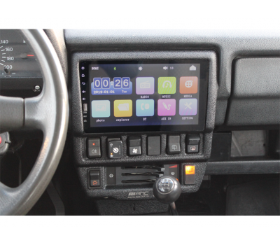 Консоль панели приборов под 9-дюймовую магнитолу для Лада 4х4 (Нива)