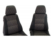 Комплект тканевых передних сидений Ромб с салазками для ВАЗ 2108, 2113
