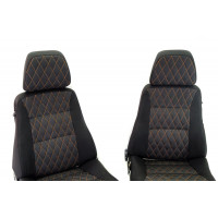Комплект тканевых передних сидений Ромб с салазками для 5-дверной Лада 4х4