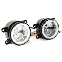 Диодные ПТФ TheBestPartner 4 линзы 6000к с кольцом ДХО Гранта FL, Веста, Иксрей, Ларгус FL, Нива Урбан, Рено