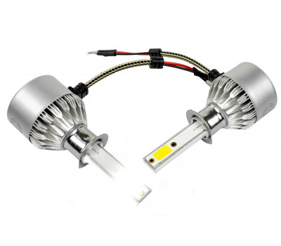 Светодиодные лампы C6 с цоколем H1 36W 3800LM для ВАЗ 2103-2106, 2110-2112, 2113-2115, Веста, Иксрей, Калина, Приора, Шевроле/Лада Нива