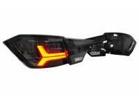 Комплект черных задних диодных фонарей с бегающим поворотником для Веста