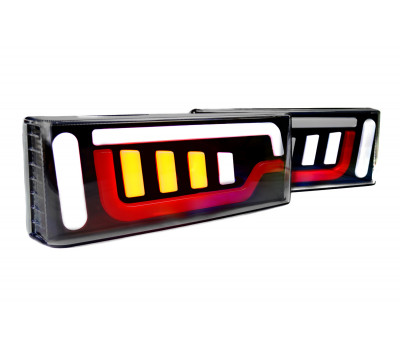 Задние диодные фонари TheBestPartner в стиле Ауди (Орлиный глаз) с прозрачным стеклом для ВАЗ 2108, 2109, 21099, 2113, 2114