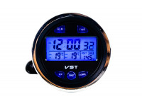 Электронные часы с вольтметром и термометром на переднюю панель для ВАЗ 2101-2107