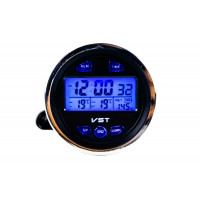 Электронные часы с вольтметром и термометром на переднюю панель для ВАЗ 2101-2107