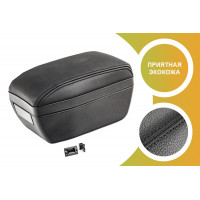 Подлокотник с боксом Sal-Man из экокожи с черной строчкой для Приора 2007-2013 годов Подлокотник с боксом Sal-Man из экокожи с черной строчкой для Приора 2007-2013 годов