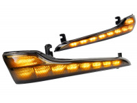 Динамические повторители Sal-Man Лексус Стайл тонированные с квадратными секциями в боковые зеркала образца от 2014 года для Датсун, Калина 2, Калина, Гранта FL, Гранта