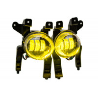 Двухцветные диодные ПТФ Sal-Man (бело-синий 6000К и желтый 3000К) 50W для Опель Астра, Астра GTC, Вектра, Зафира