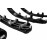 Декоративные заглушки ручек подлокотников обшитые экокожей с черной строчкой для ВАЗ 2114, 2115