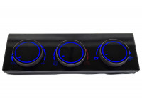 Тюнинг-панель блока управления отопителем с синей диодной подсветкой для ВАЗ 2110, 2111, 2112 с европанелью
