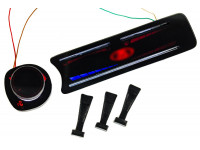 Панель блока управления отопителем с красной диодной подсветкой для ВАЗ 2113, 2114, 2115