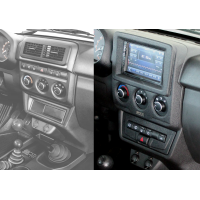 Накладка на консоль панели приборов АПС Legend под головное устройство 2 din и блок управления для Нива Легенд