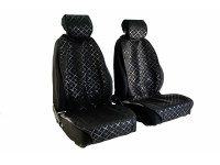 Универсальные тканевые (центр Скиф) защитные накидки передних сидений