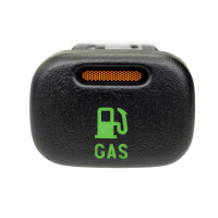 Кнопка GAS в автомобили с газобаллонным оборудованием с зеленой подсветкой, оранжевой индикацией и фиксацией для Калина, ВАЗ 2113-2115, Шевроле Нива