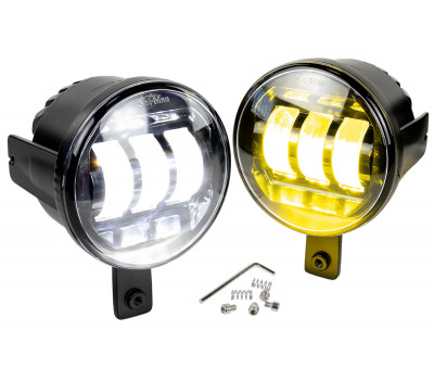 Двухцветные светодиодные ПТФ Sal-Man 50W 3 линзы для Hyundai ix35, Tucson 2 Двухцветные светодиодные ПТФ Sal-Man 50W 3 линзы для Hyundai ix35, Tucson 2