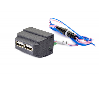 USB-зарядное устройство Штат в консоль на 2 разъема для Иксрей, Иксрей Кросс, Ларгус FL, Ларгус FL Кросс, Ниссан Террано, Рено Дастер, Аркана, Логан 2, Сандеро 2