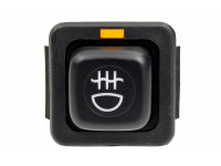 Выключатель кнопка противотуманных фонарей АВАР с оранжевой индикацией и фиксацией для ВАЗ 2108-21099