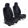 Накидки из натуральной овчины SENATOR Country Wool черные на передние сиденья