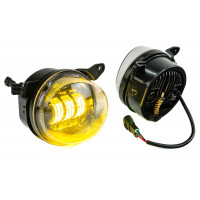 Двухцветные диодные ПТФ Sal-Man (бело-синий 6000К и желтый 3000К) 50w для БМВ 3, 5, X3, X5, X6