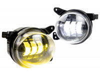 Двухцветные диодные ПТФ Sal-Man (бело-синий 6000К и желтый 3000К) 50w для БМВ 3, 5, X3, X5, X6