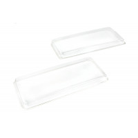 Комплект гладких пластиковых стекол фар для ВАЗ 2107 Комплект гладких пластиковых стекол фар для ВАЗ 2107