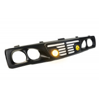 Решетка радиатора неокрашенная с сеткой и дополнительным ПТФ для ВАЗ 2106 Решетка радиатора неокрашенная с сеткой и дополнительным ПТФ для ВАЗ 2106