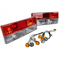 Задние фонари тонированные с красной полосой для ВАЗ 2105, 2107