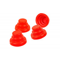 Комплект красных силиконовых колпачков концевиков дверей A-SPORT для Калина, Калина 2, Гранта, Гранта FL, Приора, Веста, Датсун