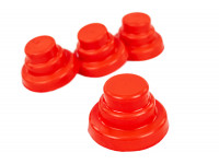 Комплект красных силиконовых колпачков концевиков дверей A-SPORT для Калина, Калина 2, Гранта, Гранта FL, Приора, Веста, Датсун