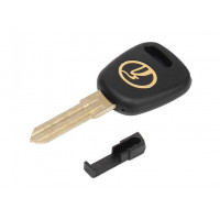 Рабочий ключ-заготовка замка зажигания с логотипом для Датсун, Приора, Калина, Калина 2, Гранта, Гранта FL до 2019 года и с 2023 года, Нива Тревел, Шевроле Нива