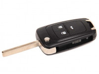 Выкидной ключ зажигания без платы с брелоком на 3 кнопки и логотипом бренда для Шевроле Круз