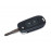 Выкидной ключ замка зажигания HITAG AES на 2 кнопки с хром логотипом для Рено Дастер, Меган с 2016 года