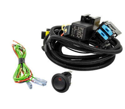 Комплект проводки подключения противотуманных фар Cargen с универсальной кнопкой для Иксрей, Веста Комплект проводки подключения противотуманных фар Cargen с универсальной кнопкой для Иксрей, Веста